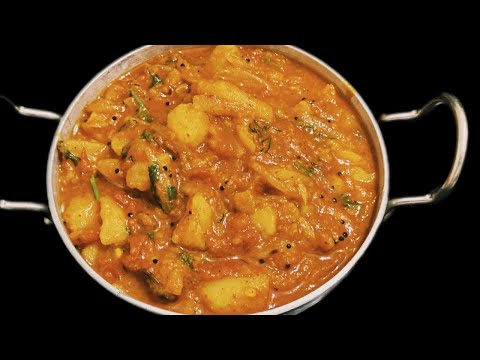 Aloo Curry Recipe in Kannada | Quick Poori Aloo Sabji Recipe | Simple and Easy Aloo Curry Recipe