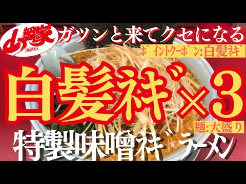 【ラーメン山岡家】白くて美しい白髪ネギを3杯乗せた特製味噌ネギラーメンが絶品(●´ω｀●)♪【岐阜 ラーメン】