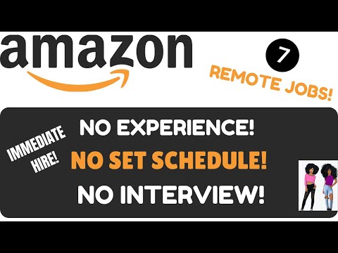 Amazon Hiring ASAP!  No Interview No Experience Work When You Want Remote Jobs 7 Work From Home Jobs