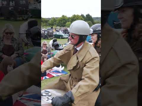 Cool team do hill climb on a BSA