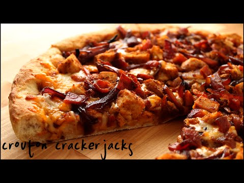 BBQ Chicken Pizza w/ Balsamic Onions and BACON!!