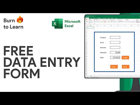 How to Create a User-Friendly FREE Data Entry Form | Excel Tutorial