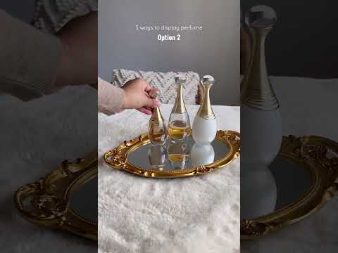 3 ways to display perfume #perfume #perfumecollection #asmr