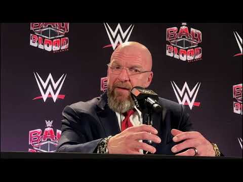 Triple H On Goldberg Wrestling Again, WWE's Popularity (WWE Bad Blood Press Conference)