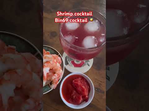 Long day at work! You deserve a cocktail 🍹 with shrimp cocktail! #cocktails #shrimpcocktail