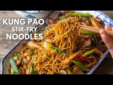 You won't believe how TASTY and easy this Kung Pao Stir-Fry Noodle is!