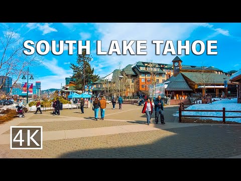 [4K] South Lake Tahoe - California - Walking Tour