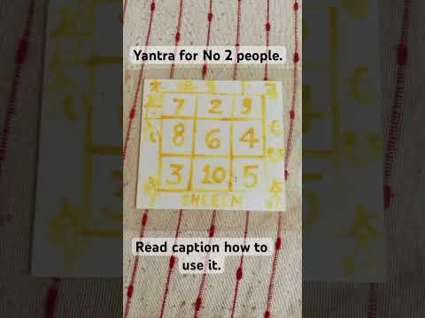 Yantra for No 2 people.  Use it as your mobile wall paper or keep it in your wallet.