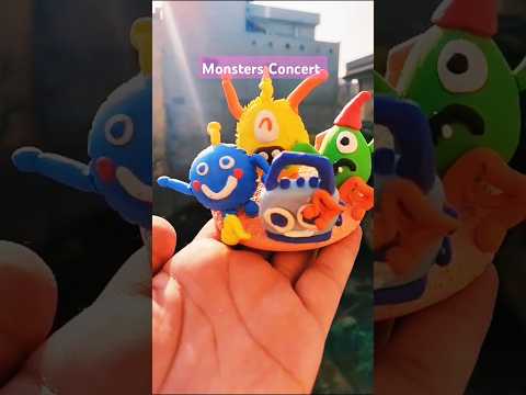 DIY Soft Clay Monster Concert Craft#shorts#art