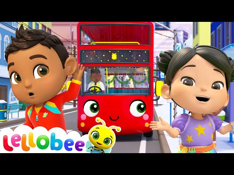 🚌 Wheels on the Bus to Christmas Fun! 🎄🎁 | 🌻Lellobee City Farm - Kids Playhouse Song Mix