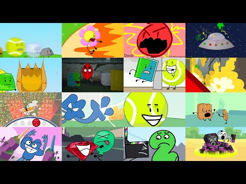 ONE second of (almost) every BFDI episode (62 episodes+4 parts)