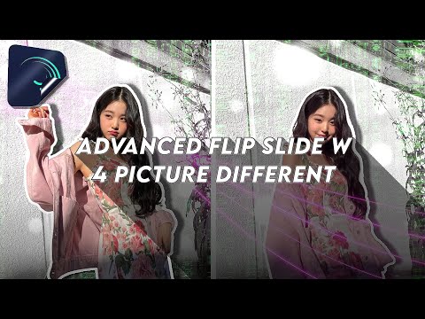 ADVANCED FLIP SLIDE W PICTURE DIFFERENT | ALIGHT MOTION TUTORIAL