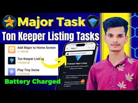 Major Ton Keeper Listing Tasks | Major New Task Complete | Battery Is Not Charged Major Tasks