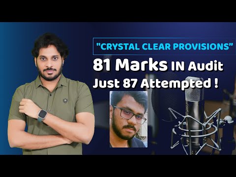 AUDIT 81 MARKS | CA INTER AUDIT | AUDIO PODCAST WITH THE STUDENT | THE RIGHT PROCESS