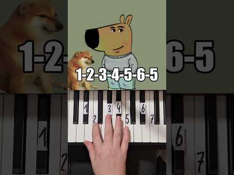 Just a chill guy Piano Tutorial #shorts