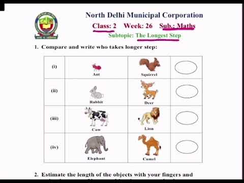 Class 2 Maths | the longest step | week 26 | FirstStep | worksheet Solution l 15.12.2020