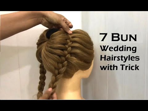 7 Bun Hairstyles with Easy tricks anyone can do | Easy Beautiful Hairstyles