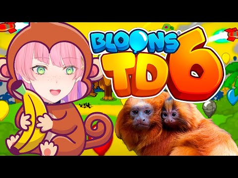 I AM IN BLOONS???? Brazilian Bloons Hero: Rosalia | Bloons TD 6!【V4Mirai | Abi Kadabura】