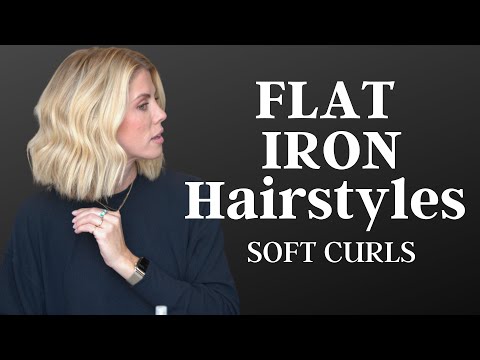 Flat Iron Hairstyles | Soft Curls