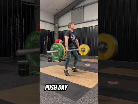 Cleans, back squats, and chest day (PUSH DAY)