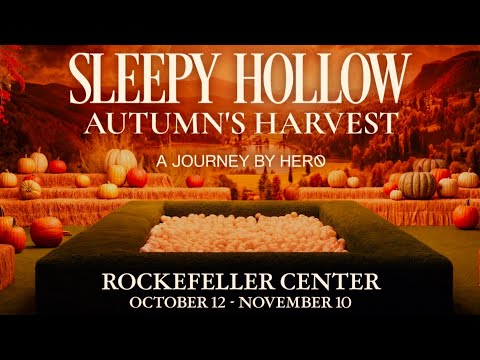 SLEEPY HOLLOW AUTUMN'S HARVEST at Rockefeller Center 🎃 A Spooky, Magical Experience in New York City