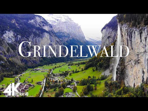 Grindelwald 4K - Scenic Relaxation Film With Calming Music - Video UltraHD