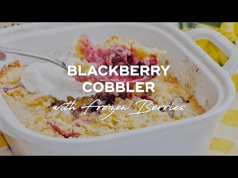 Blackberry Cobbler with Frozen Berries