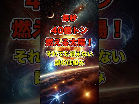 毎秒40億トン燃える太陽！それでも消えない謎の仕組み #雑学