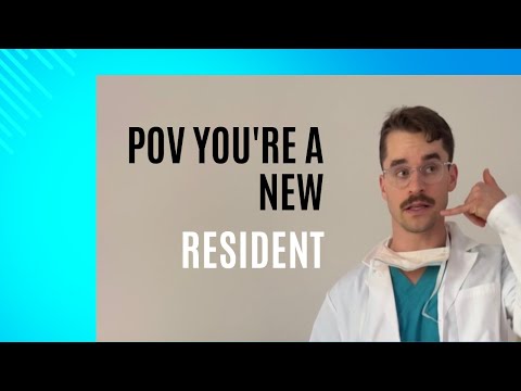 POV you’re a new resident