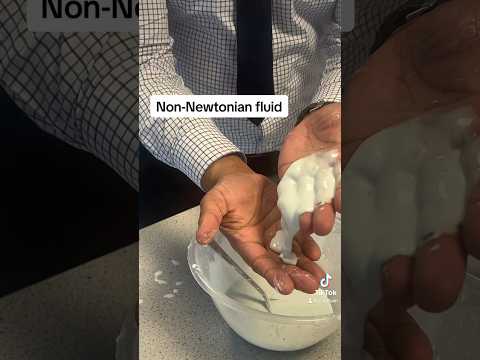 Non Newtonian fluid #cornstarch #teacher #physics #school #science #scienceexperiment #education