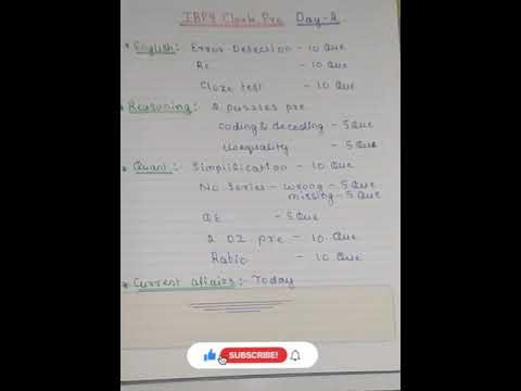 ibps clerk pre to-do list | day-2 | daily target 🎯 |today's tasks 📚 | banking | बैंकिंग | #shorts