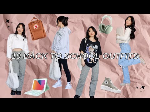 10 BACK TO SCHOOL OUTFITS📚 | easy & casual fall lookbook