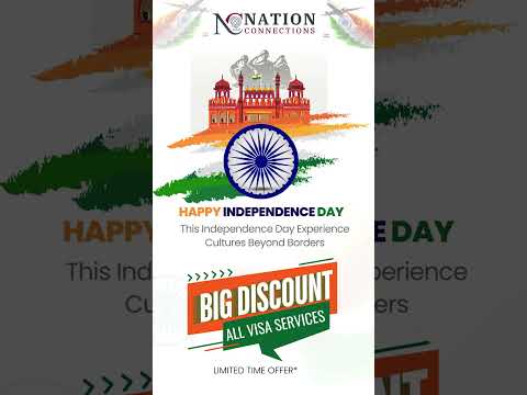 Independence Day Huge Discounts on ALL Visa Services✈@NCVisas#IndependenceDay #VisaOffers #Discount