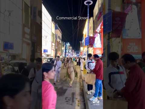 🔥Night Stroll in Commercial Street Bangalore in 60 seconds😍#bangalore #streetshopping