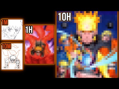 Drawing CHALLENGE |1M, 10M, 1H, 10H| NARUTO