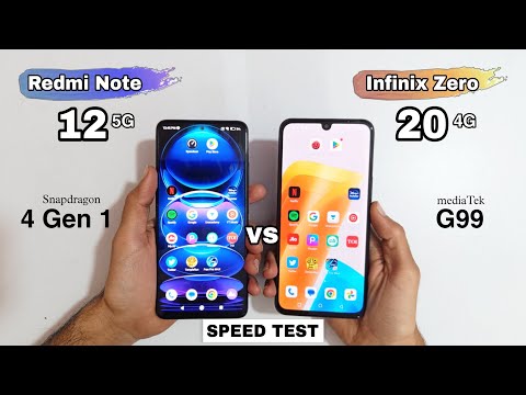 Redmi Note 12 5G vs Infinix Zero 20 4G Speed Test Comparison | 5G vs 4G Unbelievable Result 😱