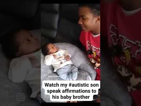 #Autistic son speaks affirmations to baby brother #captainobvious