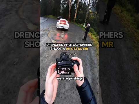 Drenched Photographers Shoot A 911 GT3 RS MR - POV Car Photography (Sony a6400 + Sigma 30mm f1.4)