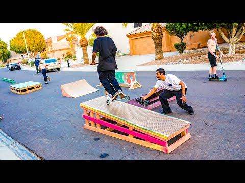 FRONT YARD SKATEPARK SESH!