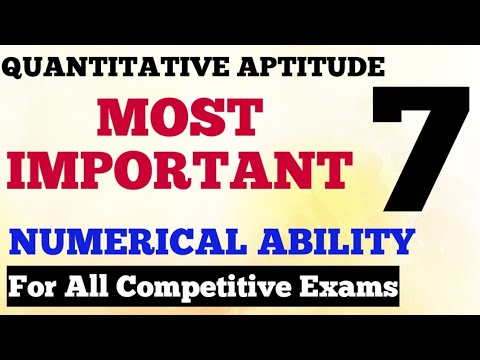 QUANTITATIVE APTITUDE FOR ALL COMPETITIVE EXAM