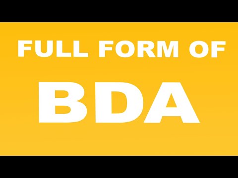 Full Form of BDA | What is BDA Full Form | BDA Abbreviation