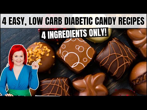 4 EASY, NO BAKE Diabetic Desserts You NEED in Your Life | 4 INGREDIENTS | Low Carb Candy Recipes