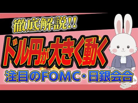 【日米重要イベント】ドル円が大きく動く FOMC/日銀会合を初心者向けに徹底解説！