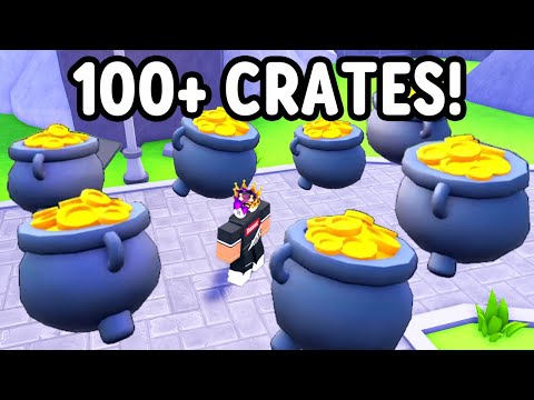 How I OPENED 100 FREE St Patricks Day 2024 CRATES in Roblox Toilet Tower Defense..