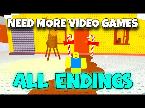 🎮 NEED MORE VIDEO GAMES [ 🎄 ] - All Endings [ROBLOX]