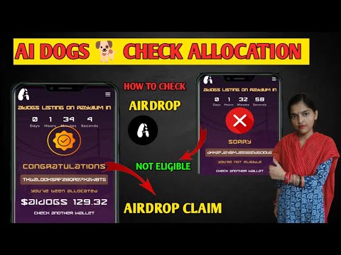 Aidogs how check allocation | Aidogs new update | Aidogs token distribution |