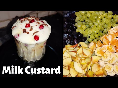 Milk Custard Recipe|Fruit Custard | ഫ്രൂട്ട് കസ്റ്റർഡ് |Foodies Talk