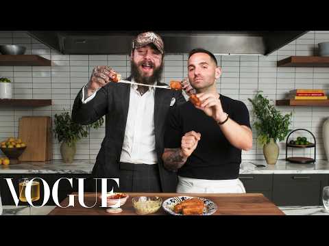 Post Malone Makes Fancy Mozzarella Sticks With Chef Mario Carbone | Vogue