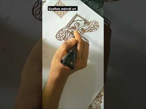 Beautiful peacock mehndi design #youtubeshorts#mehndi#ytshorts#siyara#bridalmehndi#new