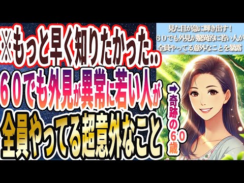 【見た目が急に輝き出す!】「６０超えても見た目が異常に若い人がこっそりやってる意外なことを全て暴露します！！」を世界一わかりやすく要約してみた【本要約】